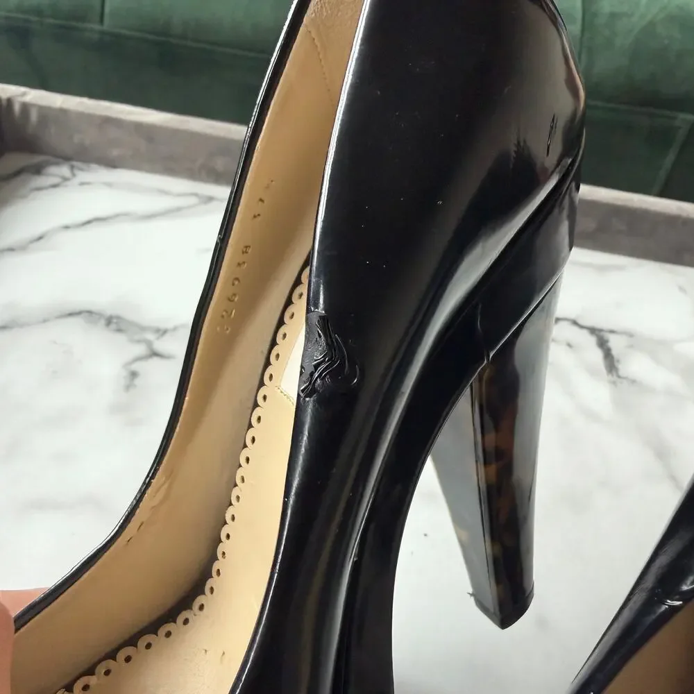 Stella McCartney Corinne Black Platform Pumps Size 37.5